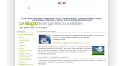 Desktop Screenshot of biogaz-energie-renouvelable.info